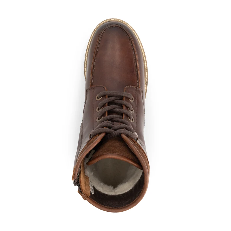 Tronstad Damen - Schnürboots - Wolle gefüttert - Braun