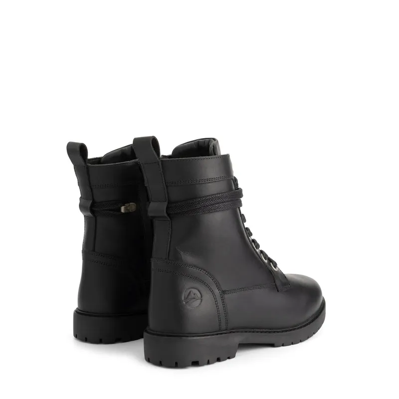 Kafjord Damen - Schnürboots - Wolle gefüttert - Schwarz