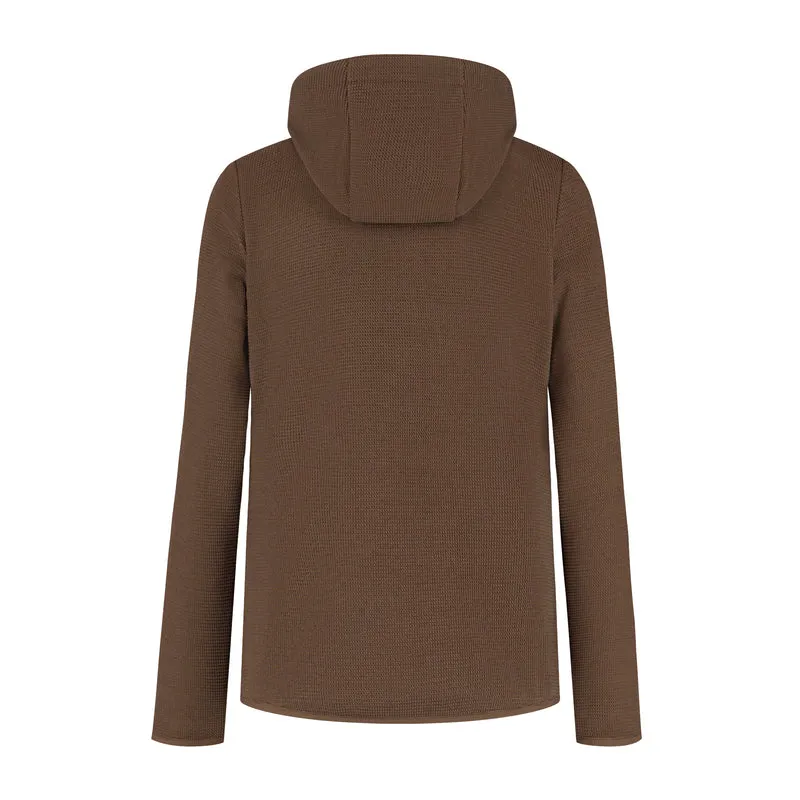 Tilde Damen – Outdoor-Weste – Fleece – Dunkelbraun