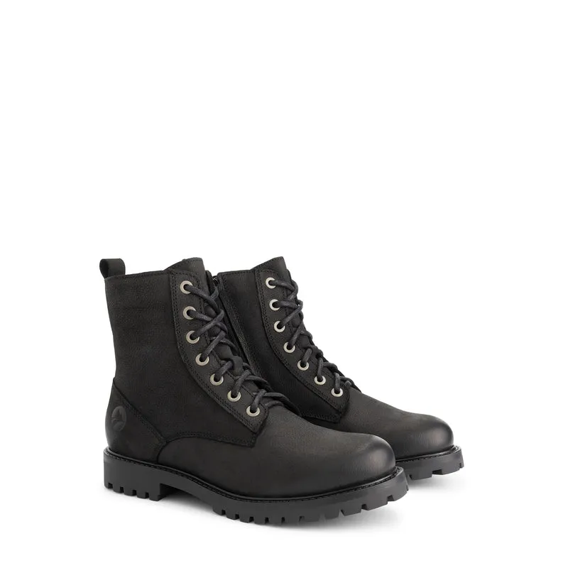 Akland Herren - Schnürboots - Nubukleder - Schwarz