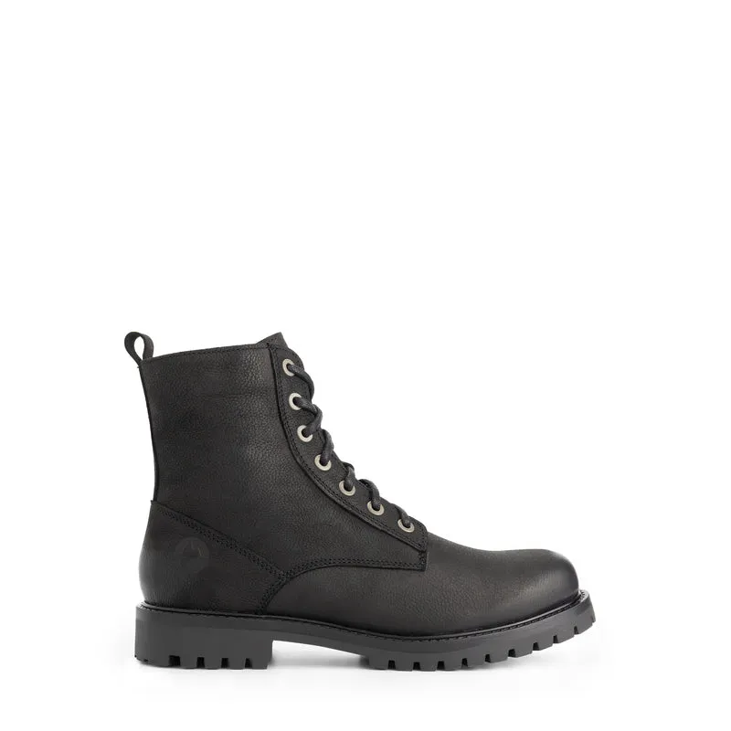 Akland Herren - Schnürboots - Nubukleder - Schwarz