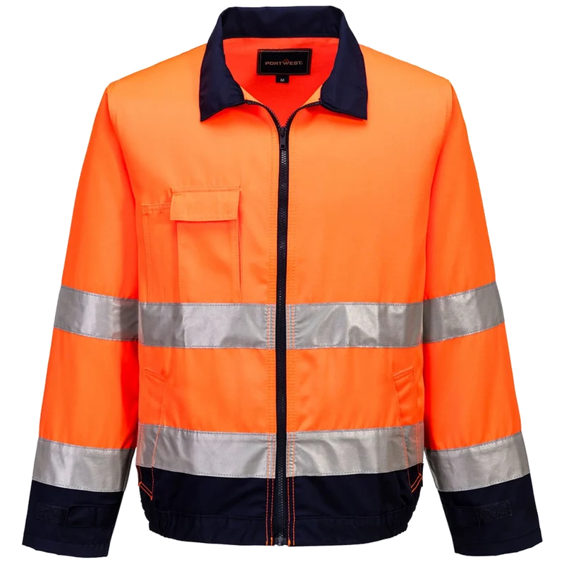 Portwest Madrid Hi-Vis Contrast Bomber Jacket TX70