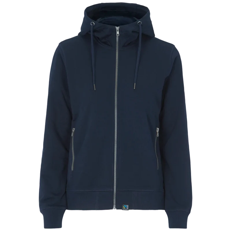 Cottover French Terry Full Zip Hood Dames GOTS Gecertificeerd 141509