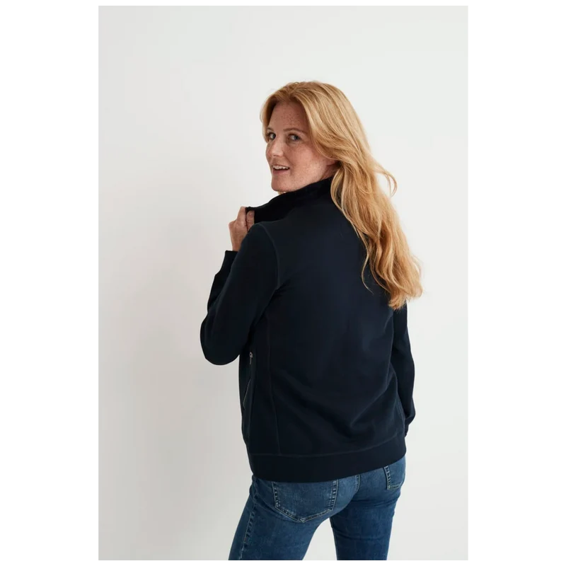 Cottover French Terry Full Zip Collar Dames GOTS Gecertificeerd 141511