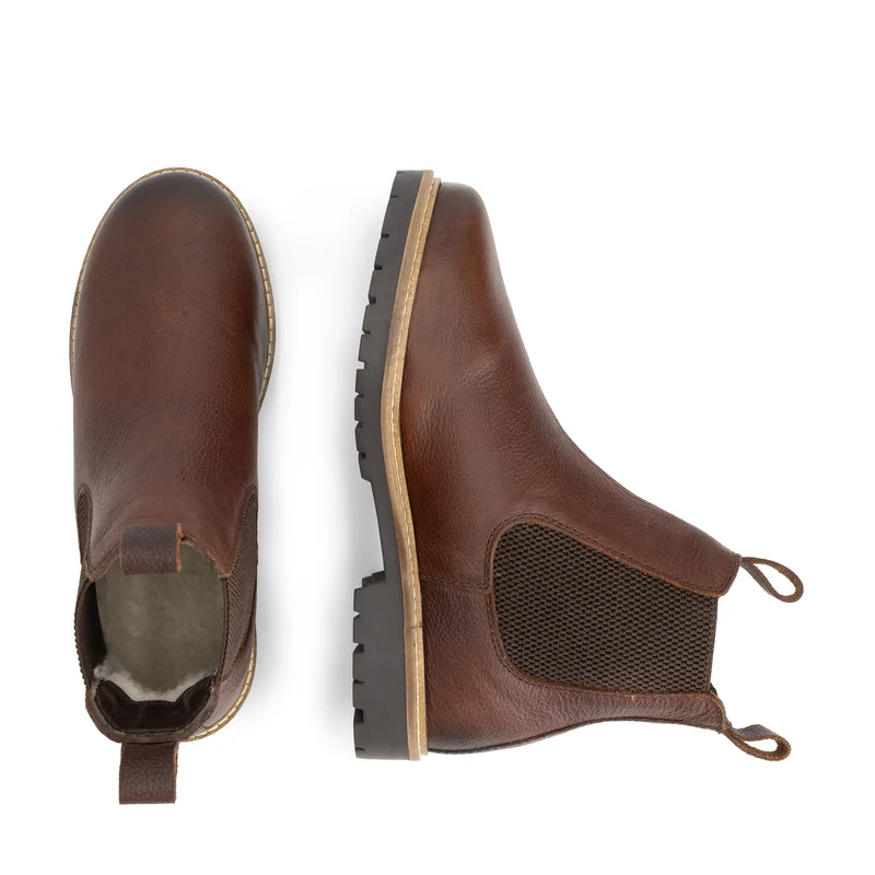 Romstad Damen - Chelsea boots - Wolle gefüttert - Braun