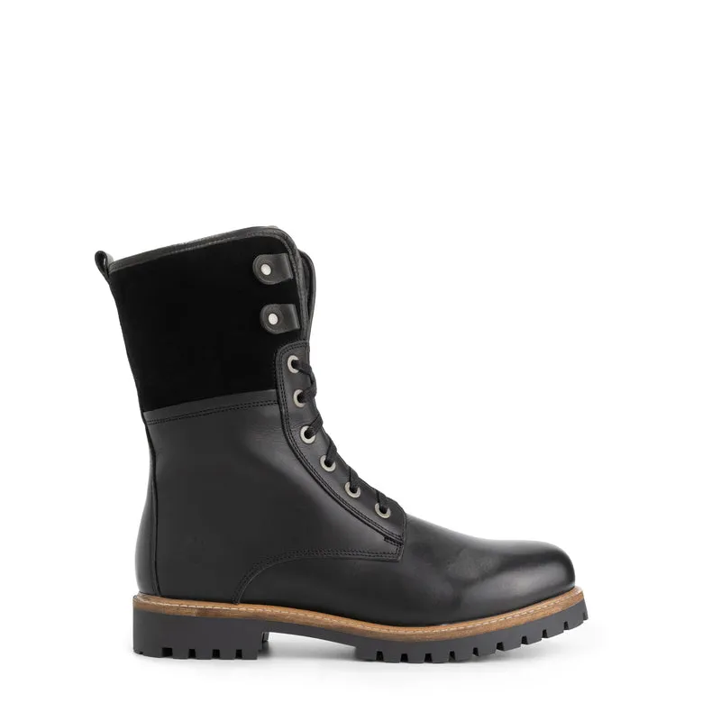 Jostedal Herren - Schnürboots - Wolle gefüttert - Schwarz