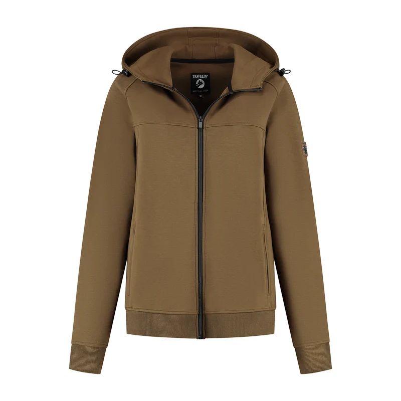 Stine Damen - Outdoor-Strickjacke - Kapuze - Braun