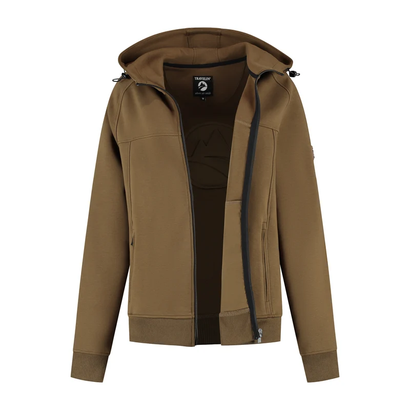 Stine Damen - Outdoor-Strickjacke - Kapuze - Braun