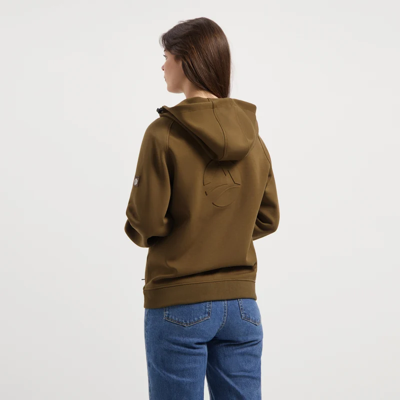 Stine Damen - Outdoor-Strickjacke - Kapuze - Braun