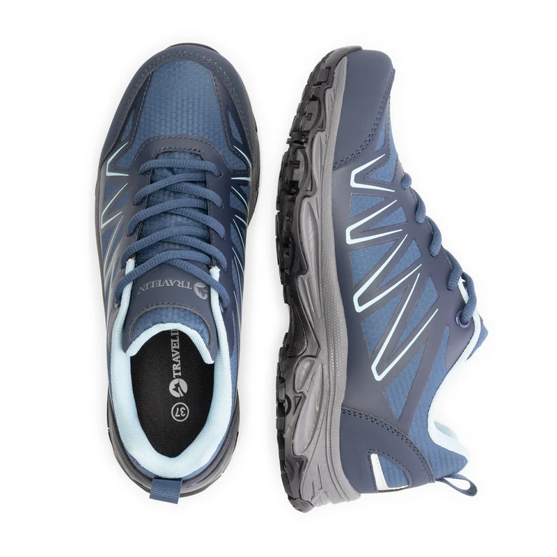 Nysted Damen - Niedrige Wanderschuhe - Wasserdicht - Blau