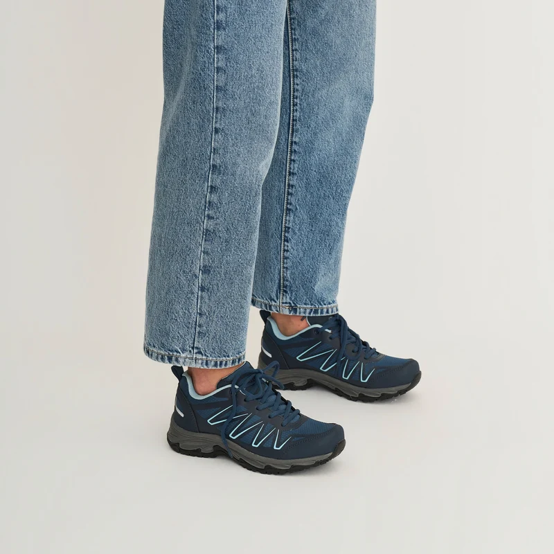 Nysted Damen - Niedrige Wanderschuhe - Wasserdicht - Blau