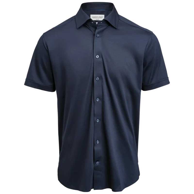 James Harvest & Frost Indigo Bow 132 S/S Overhemd Regular Fit Heren 2913211