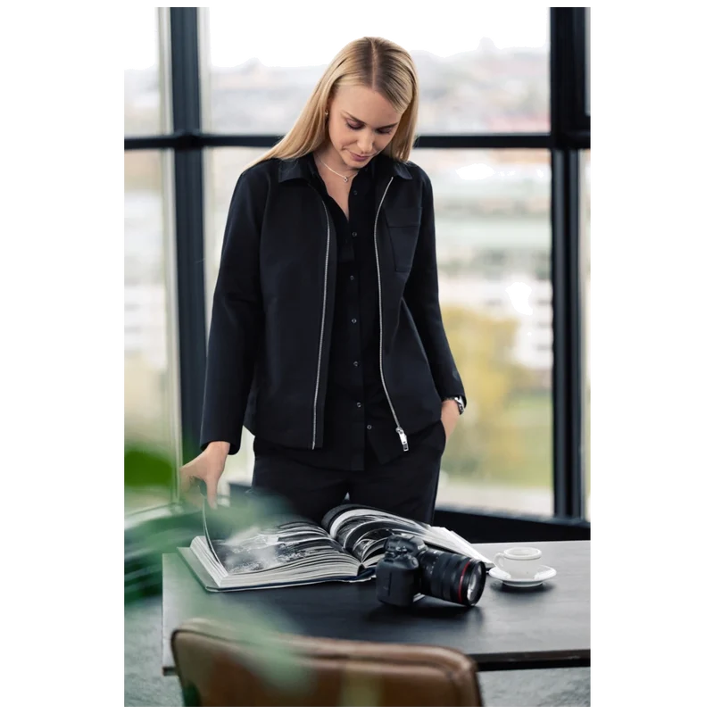 James Harvest & Frost Modern Zip Overshirt Dames 2962203