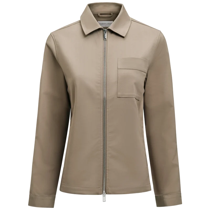 James Harvest & Frost Modern Zip Overshirt Dames 2962203