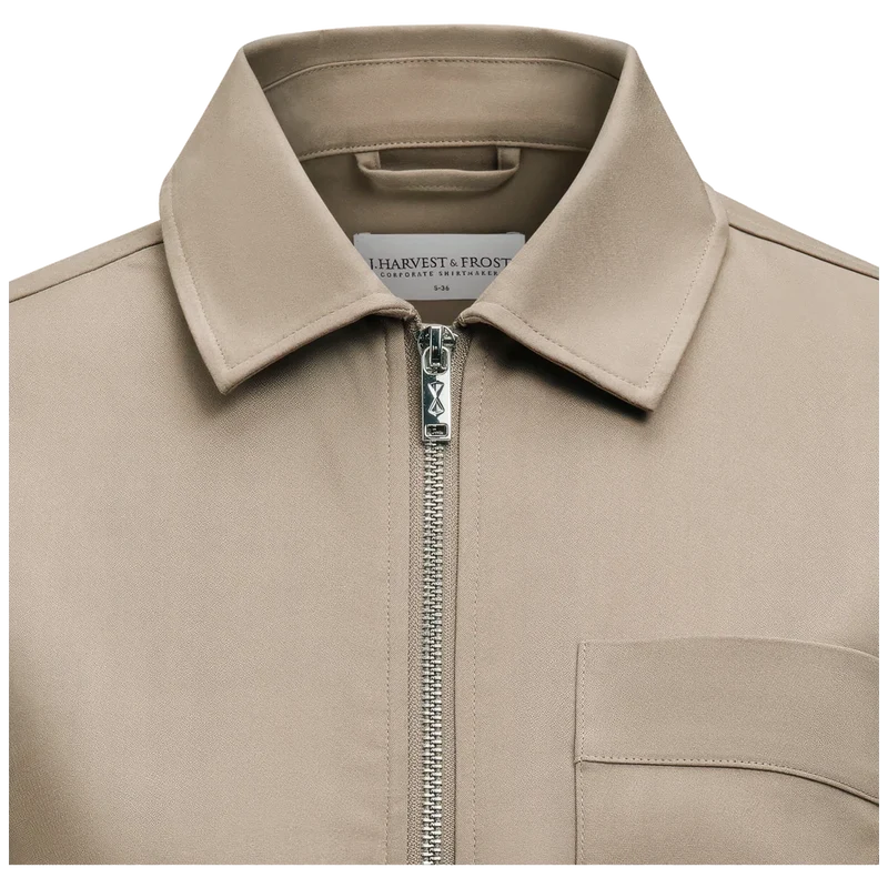 James Harvest & Frost Modern Zip Overshirt Dames 2962203