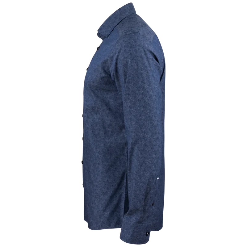 James Harvest & Frost Purple Bow 143 Overhemd Regular Fit Heren 2914301