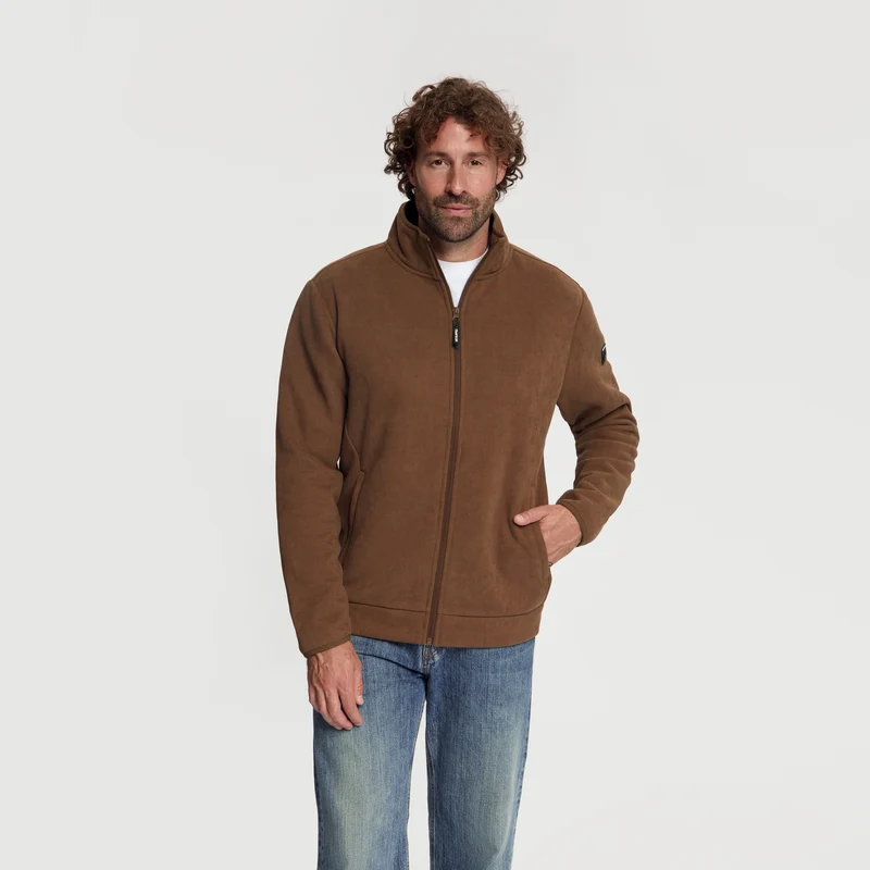 Rolf Herren – Outdoor-Weste – Fleece – Dunkelbraun
