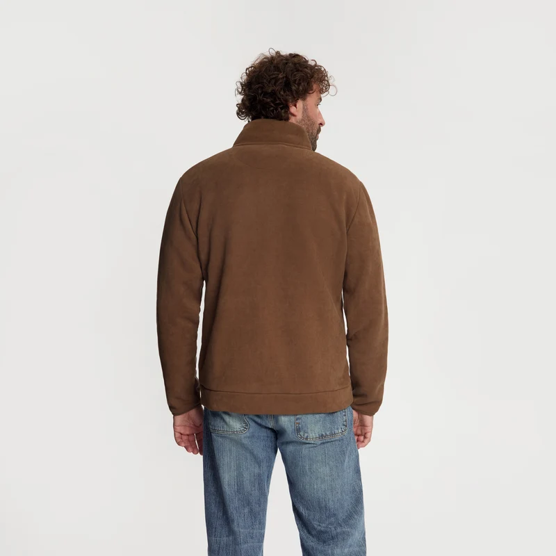 Rolf Herren – Outdoor-Weste – Fleece – Dunkelbraun