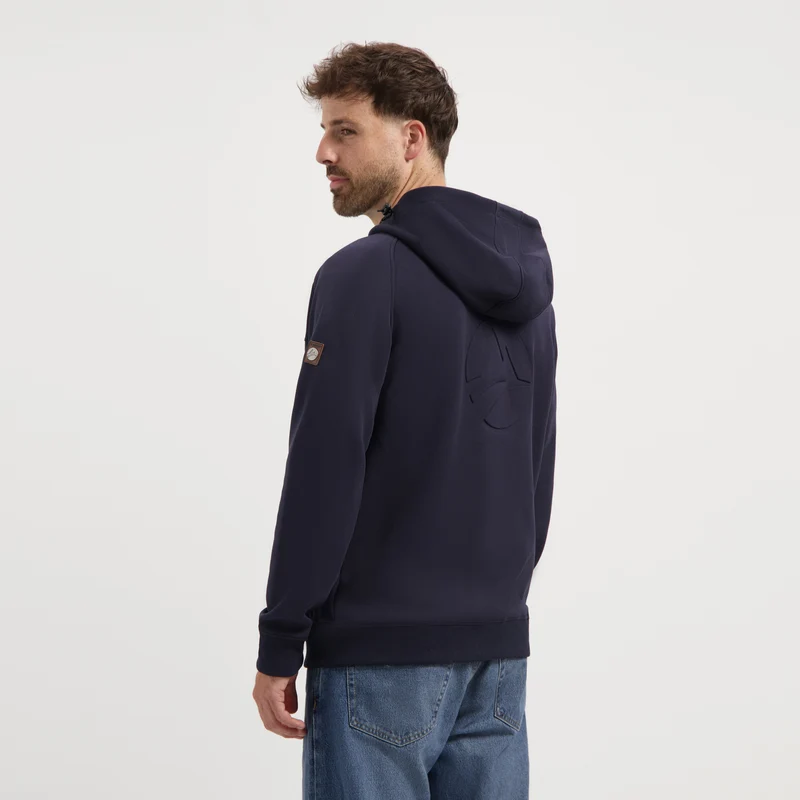 Steffen Herren - Outdoor-Strickjacke - Kapuze - Marine