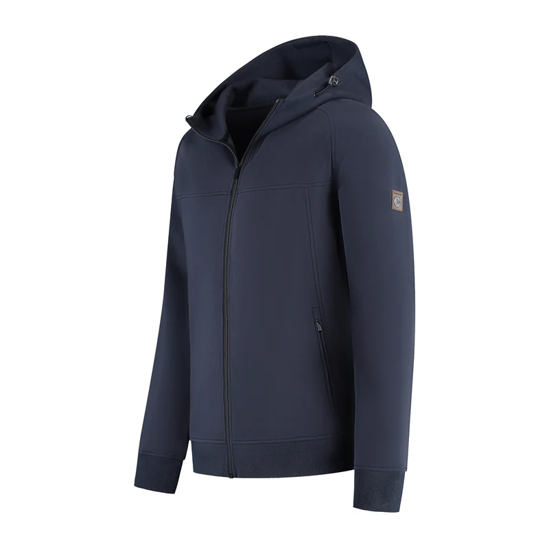 Steffen Herren - Outdoor-Strickjacke - Kapuze - Marine