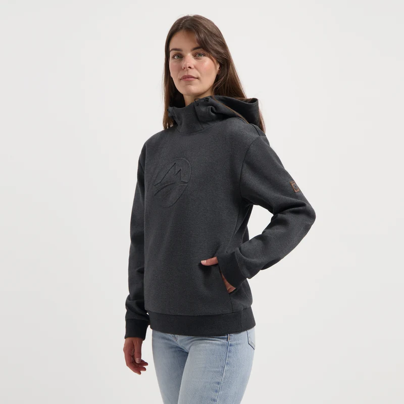 Lona Damen - Kapuzenpullover - Outdoor - Dunkelgrau