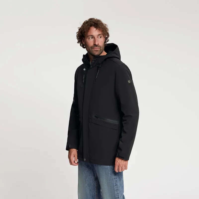 Njal Herren – Softshell-Jacke – Wasserdicht – Schwarz