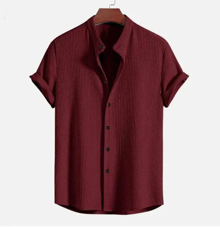 Herren Sommerhemd | Kurzarm Freizeitshirt mit lockerem Schnitt und leichtem Tragekomfort für Urlaub und Alltag