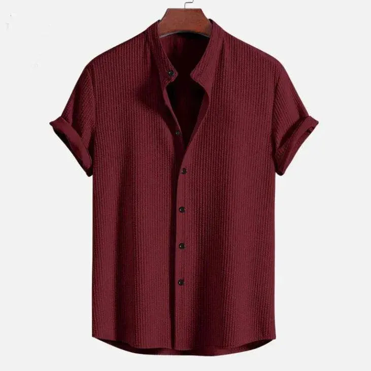 Herren Sommerhemd | Kurzarm Freizeitshirt mit lockerem Schnitt und leichtem Tragekomfort für Urlaub und Alltag