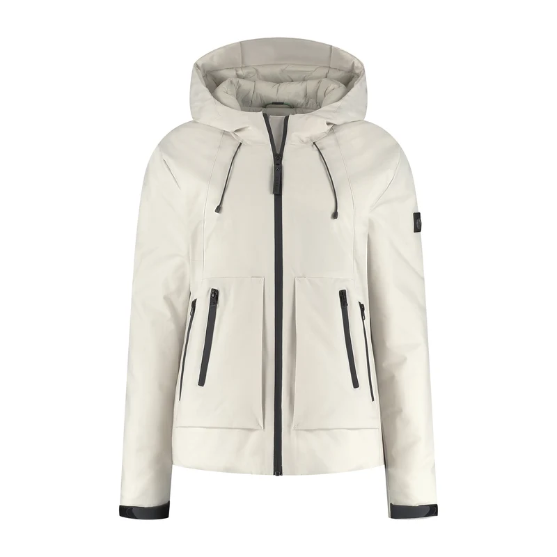 Nayla Damen – Gefütterte Hardshell-Jacke – Sand