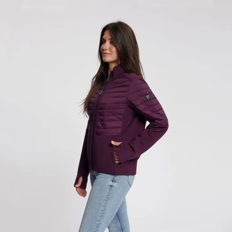 Lyan Damen – Outdoor-Weste – Gefüttert – Lila