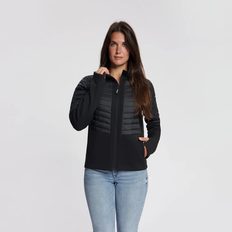 Lyan Damen – Outdoor-Weste – Gefüttert – Schwarz