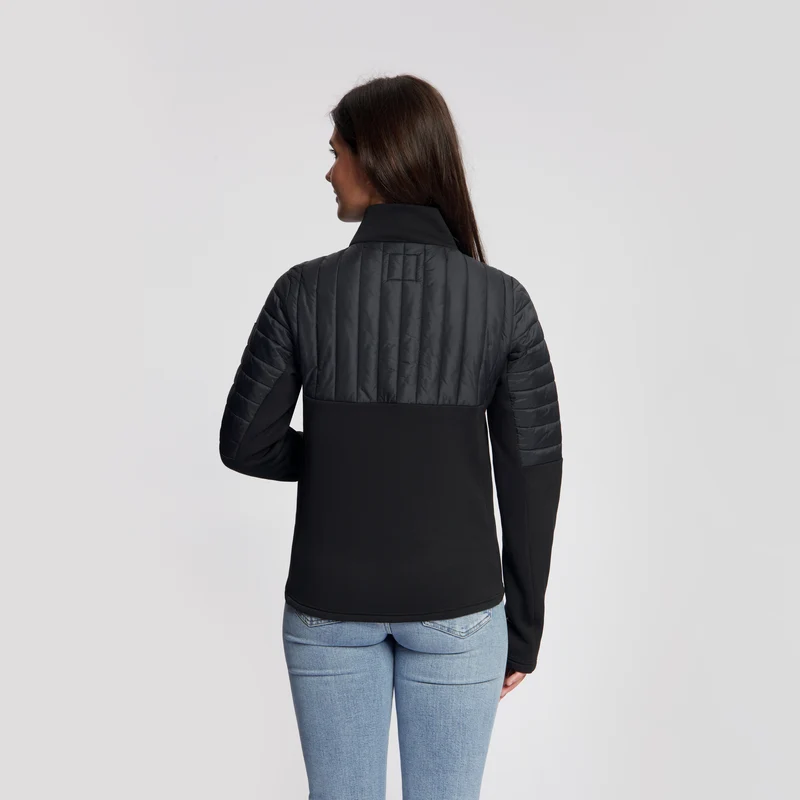 Lyan Damen – Outdoor-Weste – Gefüttert – Schwarz