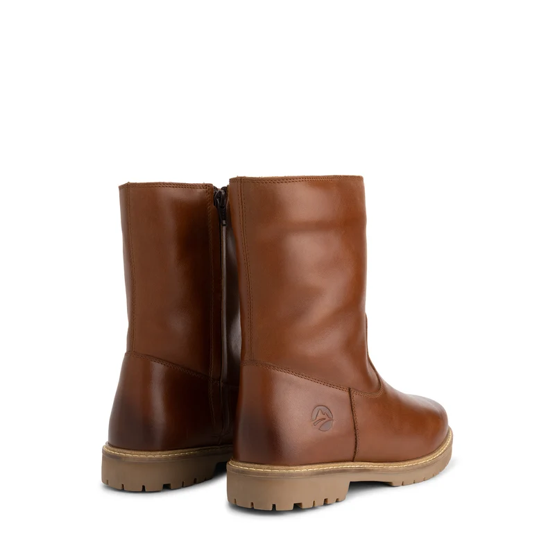 Nexo Damen – Stiefel – Mit Wolle gefüttert – Cognac