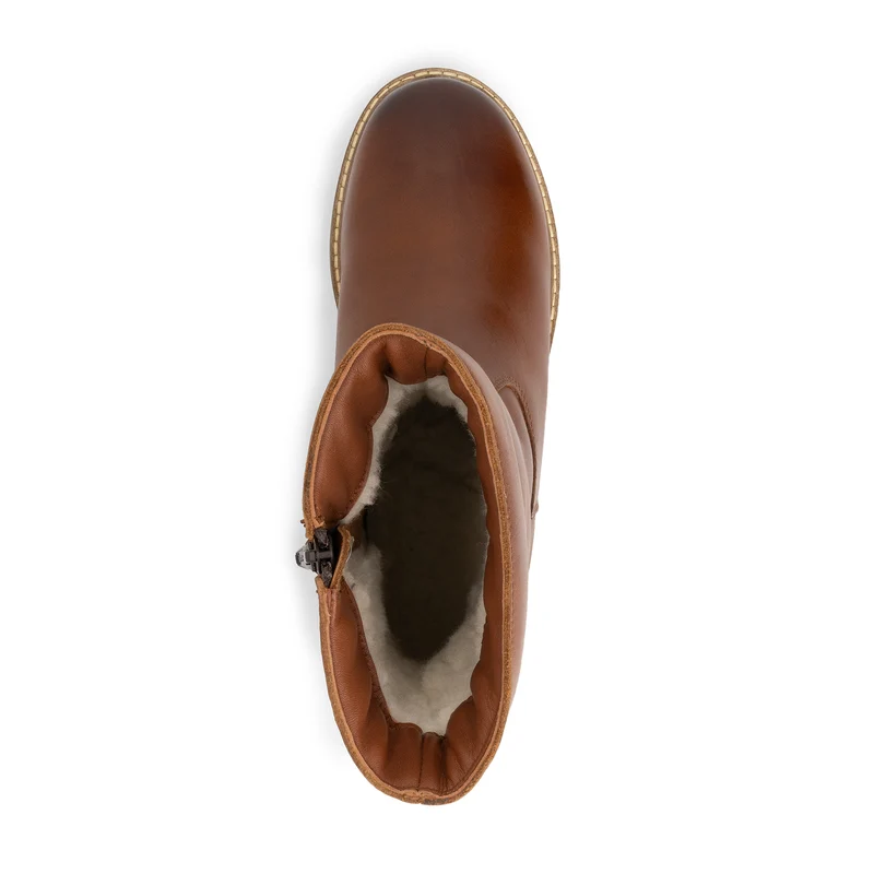 Nexo Damen – Stiefel – Mit Wolle gefüttert – Cognac