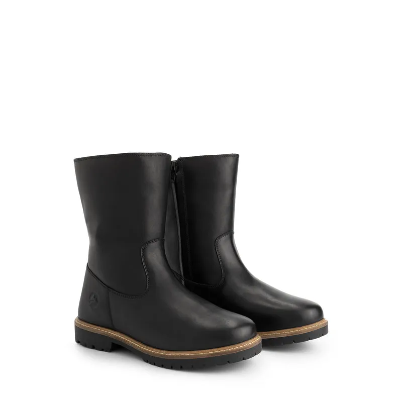 Nexo Damen – Stiefel – mit Wolle gefüttert – Schwarz