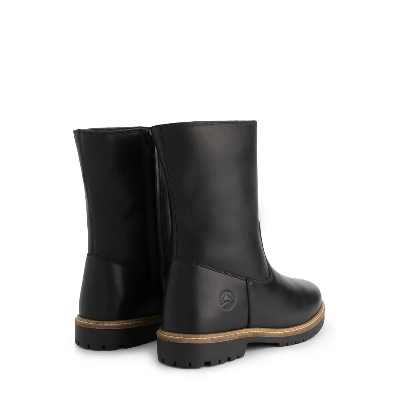 Nexo Damen – Stiefel – mit Wolle gefüttert – Schwarz