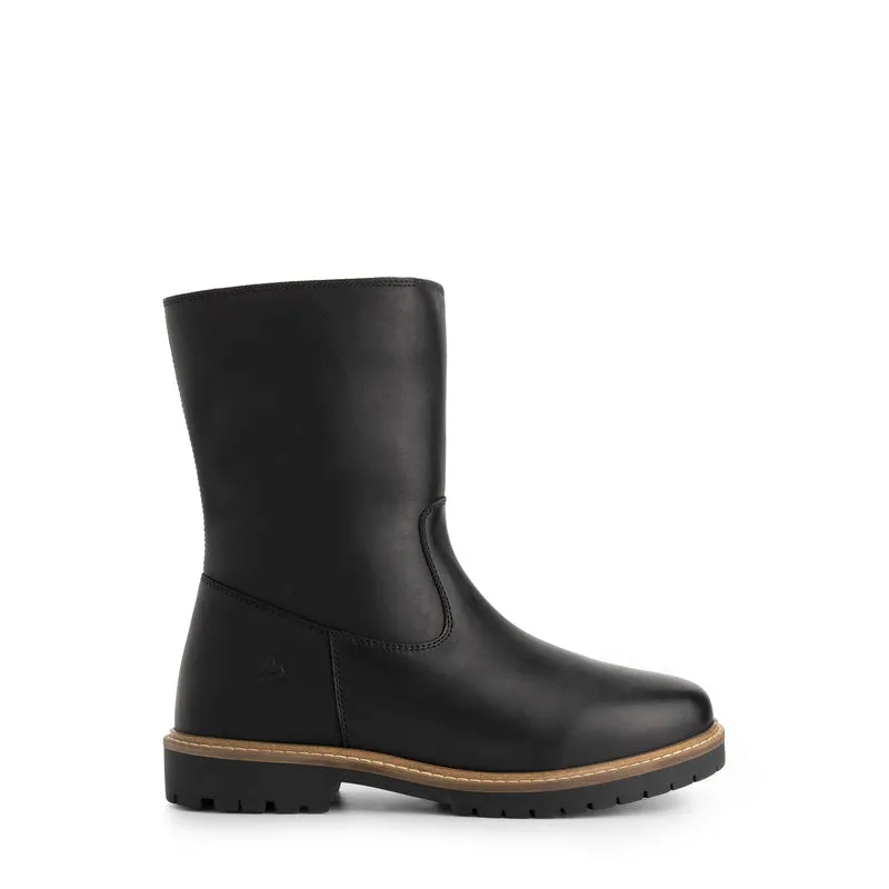 Nexo Damen – Stiefel – mit Wolle gefüttert – Schwarz