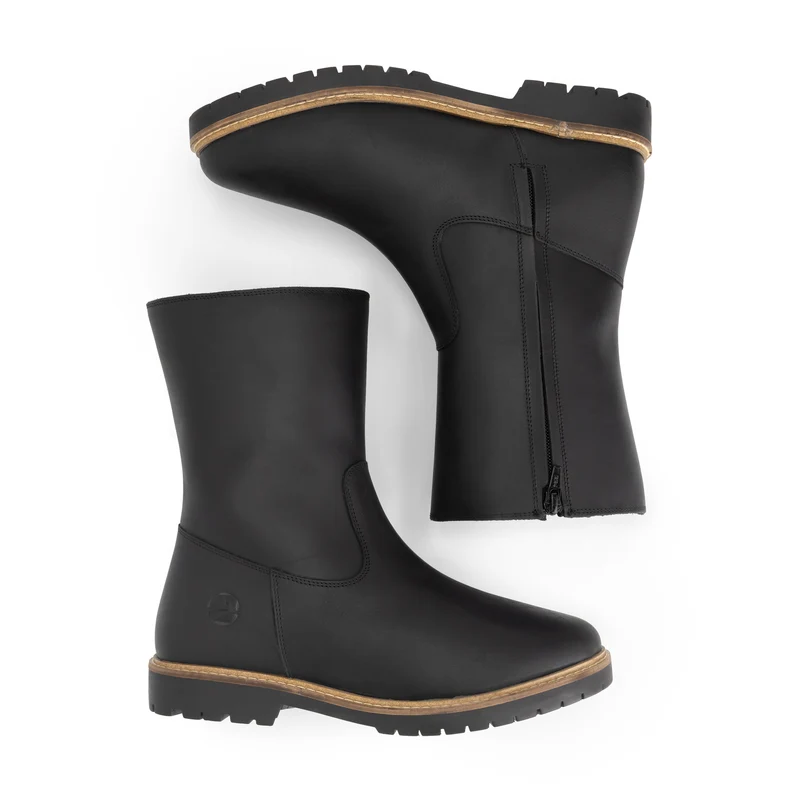 Nakskov Damen – Stiefel – Mit Wolle gefüttert – Schwarz