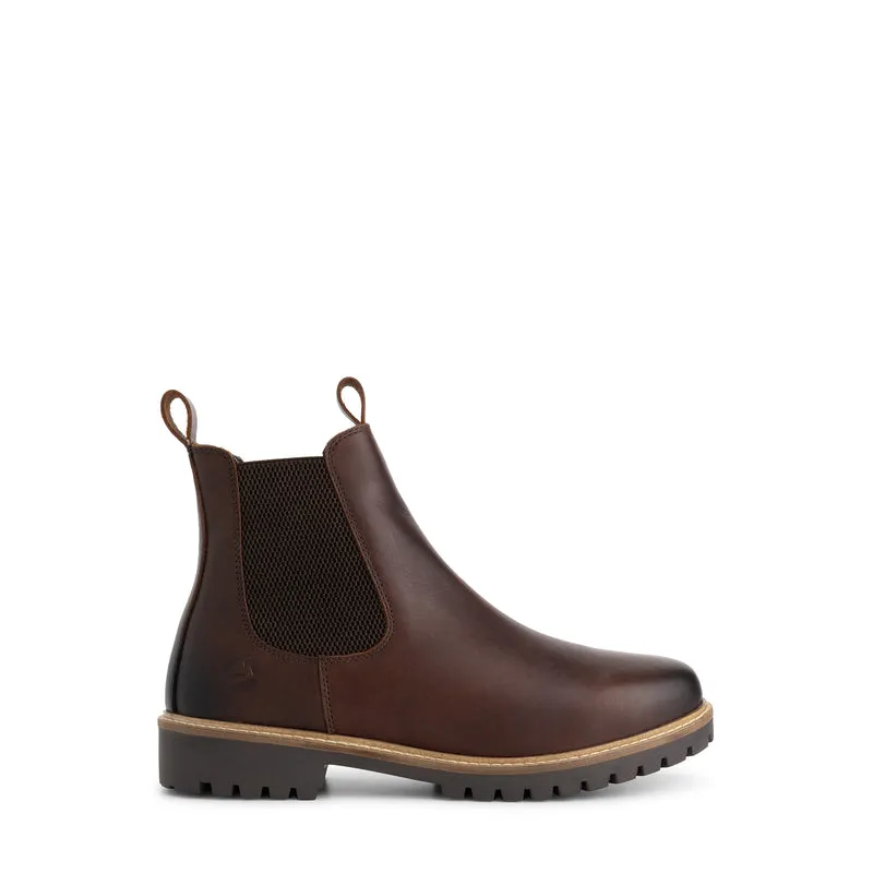 Hemsedal Herren – Chelsea-Stiefel – mit Wolle gefüttert – Dunkelbraun