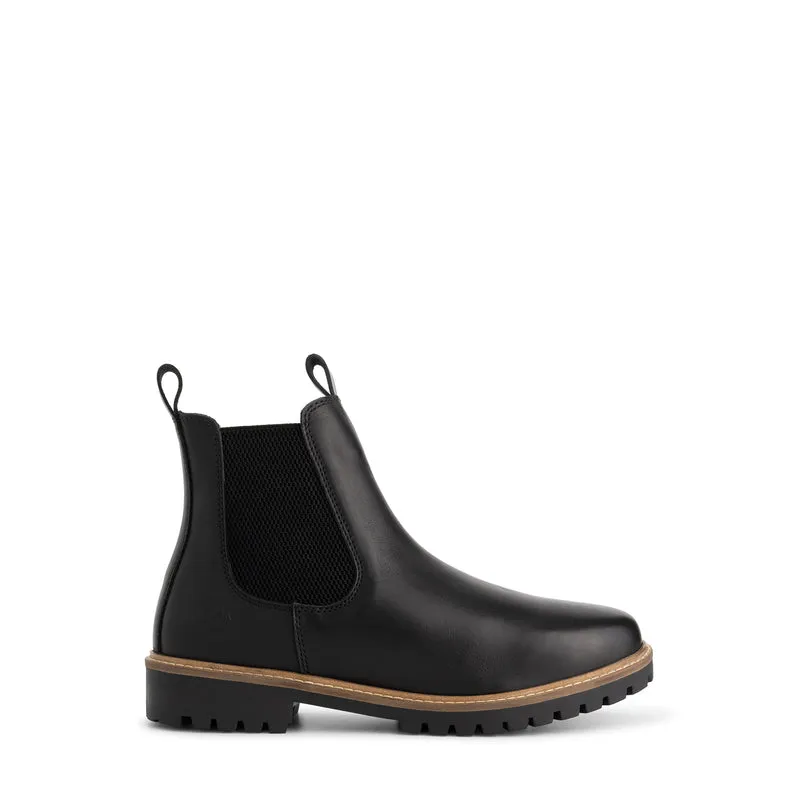 Hemsedal Herren – Chelsea-Stiefel – mit Wolle gefüttert – Schwarz