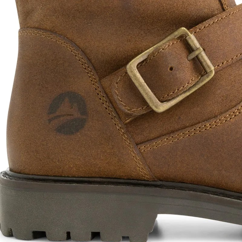 Vattrup Damen – Stiefel – Wildleder – Cognac