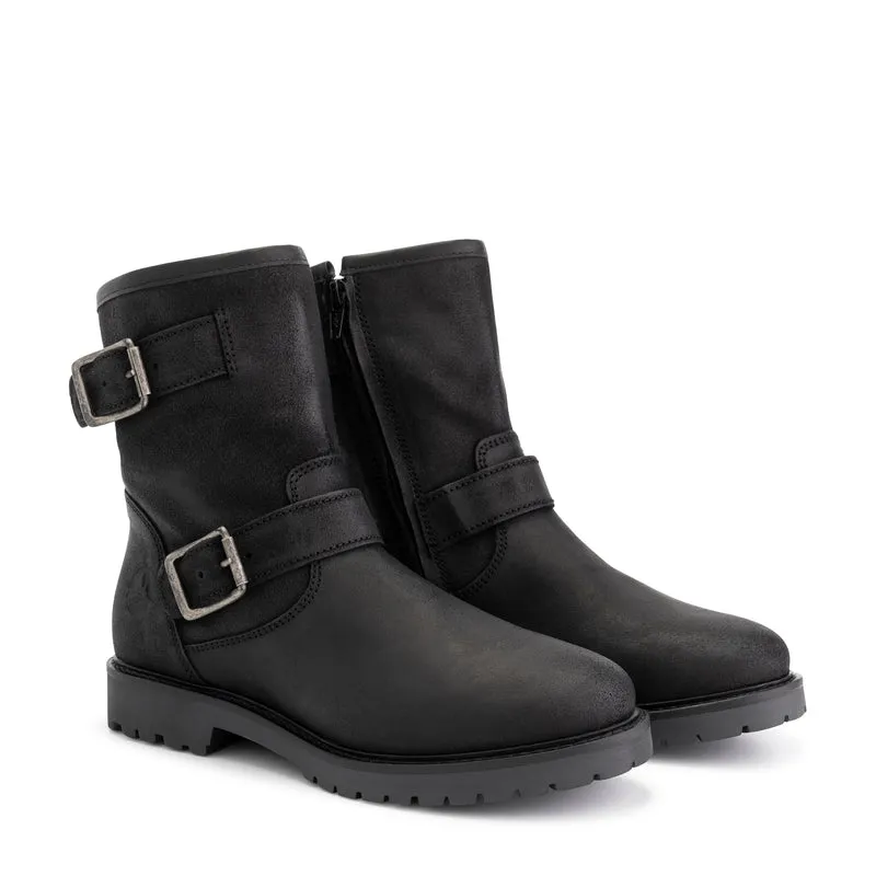 Vattrup Damen – Stiefel – Wildleder – Schwarz