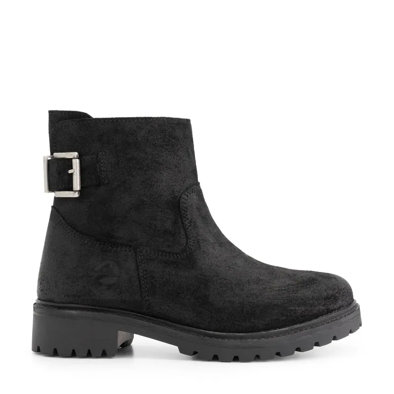 Honefoss Stiefel – Damen-Stiefeletten – Schwarzes Leder