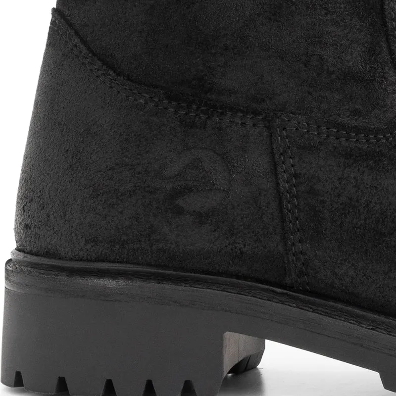 Honefoss Stiefel – Damen-Stiefeletten – Schwarzes Leder