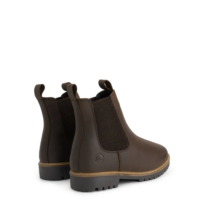 Hossa Herren – Chelsea-Stiefel – mit Wollfutter – Dunkelbraun