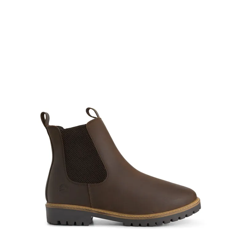 Hossa Herren – Chelsea-Stiefel – mit Wollfutter – Dunkelbraun