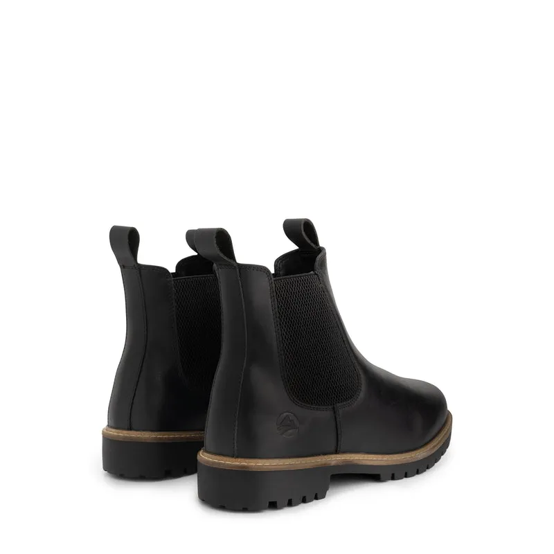 Hossa Herren – Chelsea-Stiefel – mit Wollfutter – Schwarz