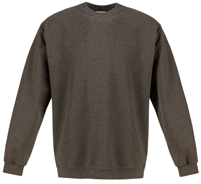 Sweatshirt Rundhals Anthrazit Melange / M066-24 Antrasit
