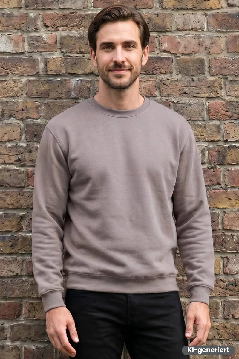 Sweatshirt Rundhals / M066-21 Grau