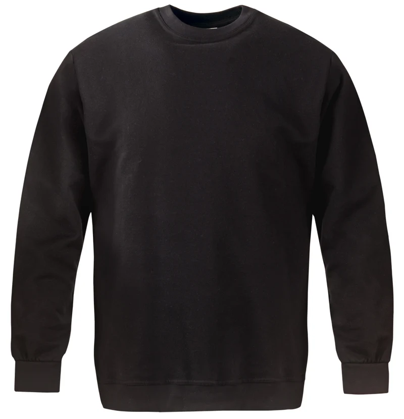 Sweatshirt Rundhals / M066-21 Schwarz